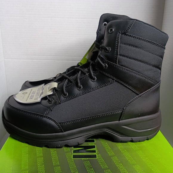 Interceptor Force 2.0 Black Steel Safety Toe Wide Work Boots Men\'s Size 14